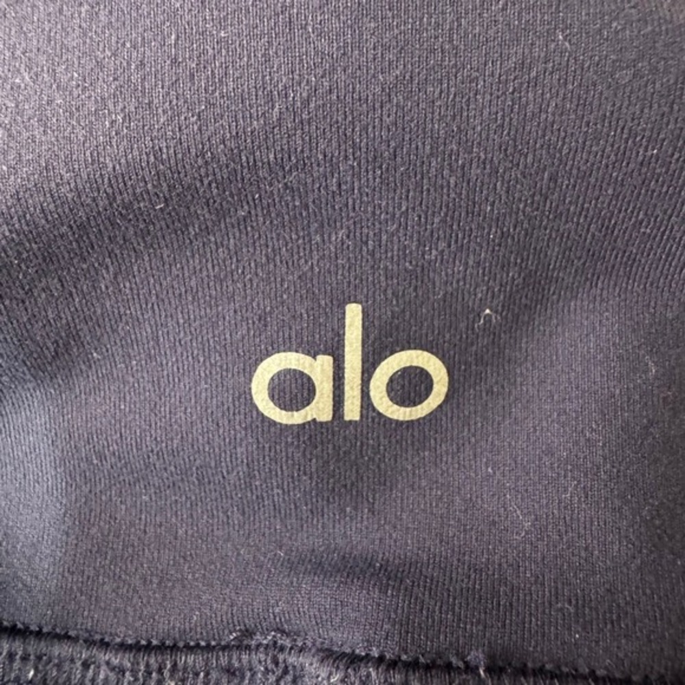 Alo Yoga Womens Navy Blue High Waist Moto Leggings W5494R Size Small - Picture 10 of 13